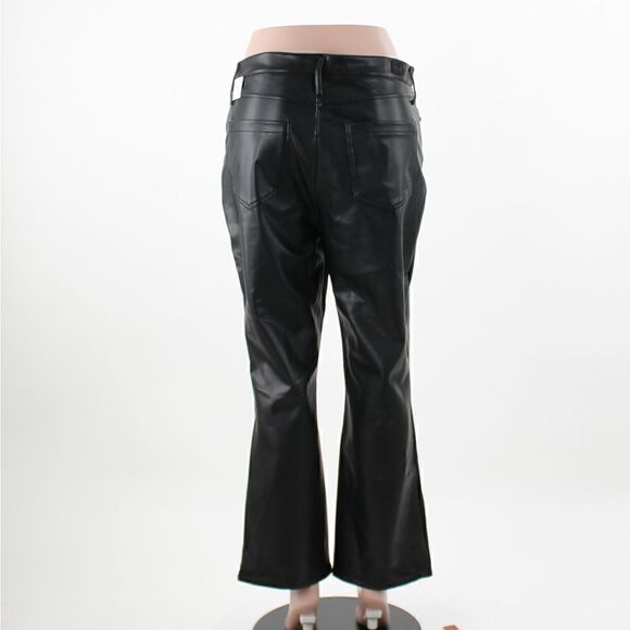 Seven7 Cropped Faux-Leather Pants Black - Picture 3 of 5